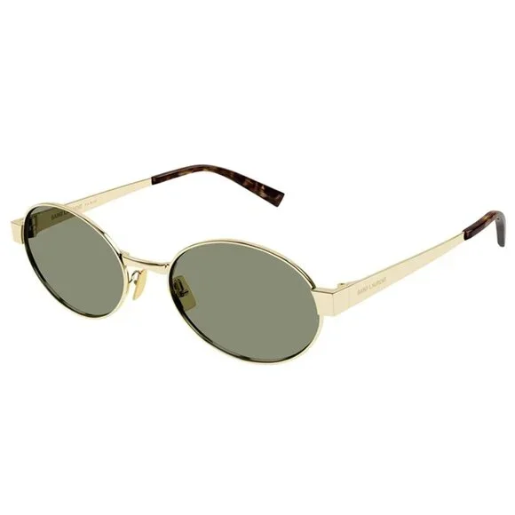 NWT SAINT LAURENT GOLD WOMEN SUNGLASSES NWT SAINT LAURENT WOMEN GOLD SUNGLASSES main image 2